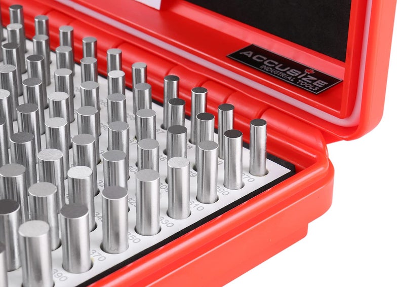 Accusize Industrial Tools 0.011''-0.060'', 50 Pc Steel Plug Pin Gage Set, Plus, Class Zz, P0(+) - Image 5
